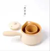 Olla de Cerámica Blanca para Té en Estufa de Cerramiento Tetera de Leche para Té Olla para Hervir Agua Olla Lateral para Hervir Agua