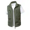 M-6XL Nuevo Chaleco de Primavera Verano Otoño para Hombre Multifuncional Casual Cuello Alto Multibolsillos Cargo Fotografía al Aire Libre