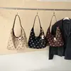 Bolso tote de lunares estilo coreano nuevo 2026, gran capacidad, moda retro, estilo relajado, casual, chic y adecuado para ir al trabajo