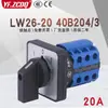LW26-20 40B204/3 interruptor de gabinete de control de bomba estabilizadora de presión para extinción de incendios manual de tres posiciones