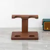 Soporte de Exhibición para Micrófono Soporte para Micrófono KTV Estante de Almacenamiento de Escritorio para el Hogar Base de Madera de Bambú Soporte Vertical
