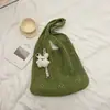 Bolsa de Tricô Estilo Preguiçoso para Mulheres 2026 Nova Moda Primavera e Verão Bolsa de Ombro para Férias Bolsa Tote Grande Capacidade para o Dia a Dia