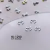 Celebridad de Internet Mini Nueva Aleación Pajarita Joyería para Uñas Plata Estéreo Dulce y Genial Arte de Uñas Decoraciones para Uñas