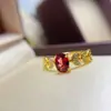 Nuevos Anillos de Espiga de Trigo con Gemas Naturales Variadas Plata 925 Incrustada Diseño de Nicho Lujo Ligero Versátil