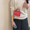 Bolso Casual de Lunares para Mujer Transfronterizo Nuevo de Moda Versátil de Hombro Cruzado Pequeño Bolso Cuadrado Pequeño Popular de Moda