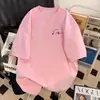 Camiseta de Manga Corta de Algodón Puro para Hombre Verano 2026 Nueva Marca de Moda Holgada Adelgazante Cuello Redondo Versátil Top de Media Manga Ropa de Verano para Hombre