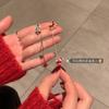Aguja de Plata S925 Felicidad Navideña ~ Pendientes 2023 Nueva Moda ins Pendientes para Mujer Pendientes de Viento ins para Mujer