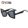 Gafas de sol para mujer personalizadas ojo de gato mariposa patrón de color gafas de sol personalizadas modernas europeas y americanas transfronterizas para reparar el rostro 6148