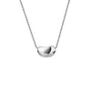 Tiki Simples Elegante Prata Esterlina 925 Colar de Feijão de Acácia Feminino Vento Frio Feijão de Prata Novo Estilo Corrente de Clavícula Tendência
