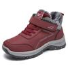 Zapatos de Algodón de Invierno para Mujer para Uso en Exteriores, Zapatos Forrados de Felpa, Zapatos para Mujer de Dropshipping, Botas de Nieve Cálidas y a Prueba de Frío para Otoño e Invierno, Zapatos de Caminar Gruesos con Velcro