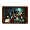 Poster de Casa para Halloween Pintura em Chapa de Alumínio Retrô Sinal de Parede para Cinema Restaurante Garagem Decoração Pintura Pendurada Transfronteiriça