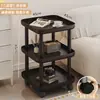 Mesa Auxiliar para Sofá, Mesa de Centro Móvil, Estante de Almacenamiento, Mesita de Noche para Dormitorio, Mini Gabinete Auxiliar de Moda para Apartamentos Pequeños