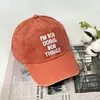 Explosiones Transfronterizas Estilo Retro Americano Casual Tendencia Gorra de Béisbol Lavada con Estampado I 'M BOB Visera Solar para Exteriores