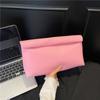 Bolso de Mano Versátil Casual para Mujer 2025 Nuevo Estilo Coreano Personalizado Tejido con Patrón en Relieve Plegable Bolso tipo Sobre Diario para Mujer
