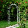 Suporte de Flores de Ferro Retrô Europeu, Arco Antigo, Pérgola para Trepadeira de Rosas de Pátio, Pérgola para Trepadeira de Clematis de Jardim, Treliça para Uvas