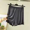 Nuevos shorts de modal de cintura alta para mujer de verano, pantalones casuales holgados, ropa de dormir fina, pantalones falda, ropa para el hogar, talla grande