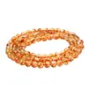 Pulseira Pirâmide de Citrino Cristal 7A Marca Famosa Cristal Amarelo Torre Cristal Cornucópia de Cristal Pulseira Montanha de Mil Camadas