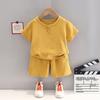 Traje de manga corta para niños y niñas de 1-2-3-4-5 años ropa de verano 2022 nueva ropa infantil tendencia