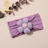 Banda para el pelo para fontanela de bebé estilo europeo y americano, diadema de flores de estilo occidental para niña, gorro para fontanela de bebé niña