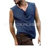 Fabricante Directo de Fábrica Venta Directa Entrelazado Comercio Electrónico Estilo Popular Cuello en V Casual Sin Mangas Camiseta Ropa de Cosplay Medieval