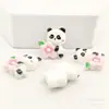 Desenho Fofo Panda Bambu Animal Cola Creme Acessórios Resina DIY Capa de Celular Corda de Cabeça Copo de Água Material para Joias