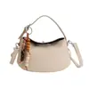 Bolso de Mano de Gamuza de Nicho Estilo Coreano para Mujer, Nuevo Modelo Primavera 2026, Patrón de Lichi, Lujo de Gama Alta, Bolso Cruzado Elegante