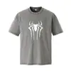 Nova Camiseta Retro Americana Lavada com Efeito Desgastado de Manga Curta para Homens e Mulheres, Verão 230g Gola Redonda Casual Roupas Estampadas