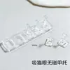 Suporte para Prática de Unhas com Base Não Magnética, Suporte de Acrílico Transparente Olho de Gato para Prática, Pontas de Unha e Ferramentas de Aplicação Atacado