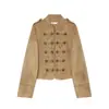 Comércio Exterior Transfronteiriço Estilo Europeu e Americano Roupas Femininas ZA AliExpress Venda Quente Jaqueta Versátil com Gola Alta e Efeito de Fivela de Nó