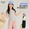 Camiseta de Manga Corta para Niña YOJIA Verano 2026 Nuevo Estilo Coreano Ajustada Ropa Infantil Top de Media Manga Ropa de Verano para Niños Camiseta