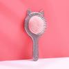 Pente para Meninas Pente Fofo Orelha de Gato Almofada de Ar Preto Portátil Meridiano Cápsula de Ar Pente Longo Pente de Massagem para Cabelo