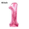 Novo Balão Digital Grande de 40 polegadas Versão Americana 0-9 Imitação de Alumínio Americano Balão para Arranjo de Festa de Aniversário Festa de Balões