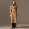 Forro 100 Cachemira Ropa Exterior para Mujer Largo 2025 Invierno Nuevo Recto 101801 Hombro Derecho Ropa Exterior de Lana