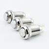 Interruptor de 8 mm Cabeza Alta Cabeza Plana Cabeza de Bola Impermeable Ip65 Interruptor de Botón Metálico Interruptor sin Luz