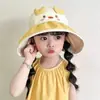 Protetor Solar de Primavera e Verão Chapéu Infantil Proteção UV ao Ar Livre para Meninos e Meninas Chapéu de Sol Chapéu de Bebê Top Vazio Estilo Coreano