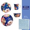 Convidado europeu e americano criativo placa de cerâmica underglaze cor irregular bife placa plana 11 polegadas grande pêndulo placa moda nacional