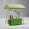 Estante de Exhibición para Puesto de Mercado al Aire Libre Caja Soporte de Venta Plegable de Madera Promocional Puesto Móvil para Mercado Nocturno Carrito Móvil