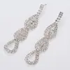 Joyería de moda europea y americana aleación personalidad pendientes de diamante pendientes fabricantes al por mayor E404