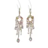 Brincos de Borla Gota d'Água Agulha de Prata, Brincos de Temperamento Nicho Estilo Étnico, Brincos Versáteis Elegantes de Luxo Leve