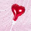 Decoração de bolo de aniversário colorida brilhante estrela de amor balão de folha de alumínio festa de panificação mesa de sobremesas peças para inserir bandeirinhas