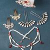Tocado Hanfu, accesorios para disfraces antiguos, horquilla, peine para el cabello, collar, traje antiguo de corte, horquilla con borlas completas antiguas, conjunto de hadas