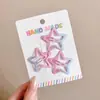 Pinzas para el pelo de niños que no dañan el pelo, lindas pinzas BB de estrella de cinco puntas para niñas, pasadores para flequillos y patillas, accesorios para el pelo de bebé