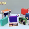 Novo alto-falante Bluetooth sem fio mini G04B transfronteiriço portátil para exterior esportivo malha de tecido cartão estéreo pequeno subwoofer