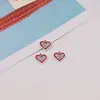 Estilo Chanel Corazón Diagonal Diablo Aleación DIY Hecho a Mano Pendientes Collar Pulsera Colgante Materiales de Joyería Accesorios