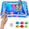 Esterilla de Agua Inflable para Bebé en Stock, Esterilla de Agua de PVC Ecológico con Peces del Océano para Gatear, Cojín para Golpear Bebé