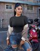En Stock Otoño/Invierno 2026 Europeo y Americano Transfronterizo Amazon Top de Manga Larga Cuello Redondo Camiseta Base Elástica Camiseta Ropa Interior Top