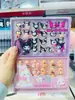 Anel Princesa Sanrio 24 Caixas Kuromi Anel de Desenho Animado Presente de Aniversário de Bebê Joia Anel Pequeno Anel