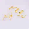 Acessórios para brincos banhados a cobre com ouro real 18K com argola pendente brincos pendentes clip antiderrapante brincos de clipe sem furo atacado