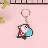 Chaveiro de PVC de desenho animado de Natal, pequeno artigo, presente criativo, pingente de bolsa, chaveiro, atacado