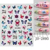 Adesivos de Unhas Transfronteiriços Novo Estilo Letras Simples em Inglês Quatro Cores Artísticos Florais Adesivos de Unhas com Letras Atacado